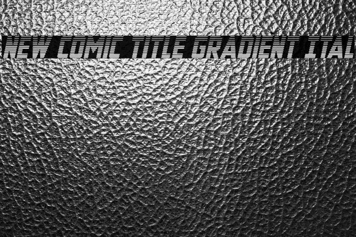 New Comic Title Gradient Ital Example 3