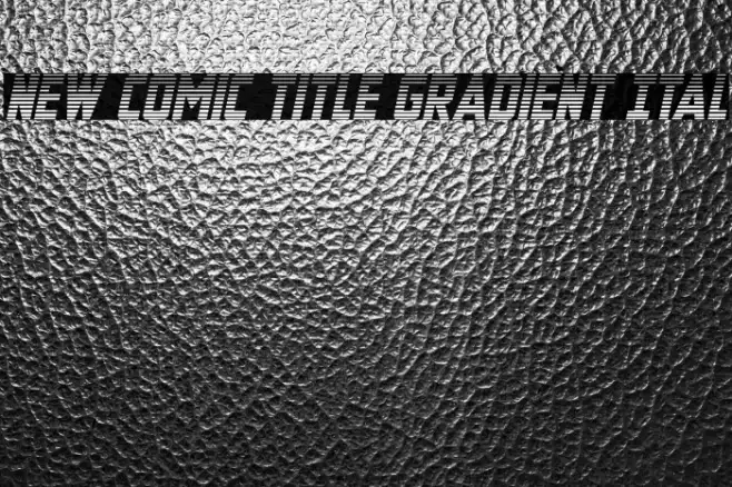 New Comic Title Gradient Ital Example 3
