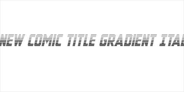 New Comic Title Gradient Ital Logo