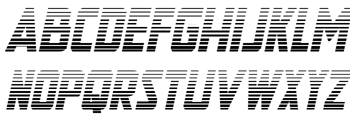 New Comic Title Gradient Ital Font LOWERCASE
