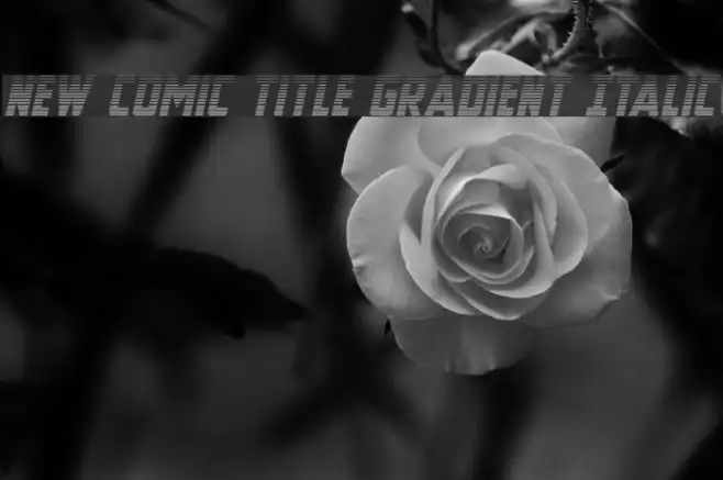 New Comic Title Gradient Italic Example 2