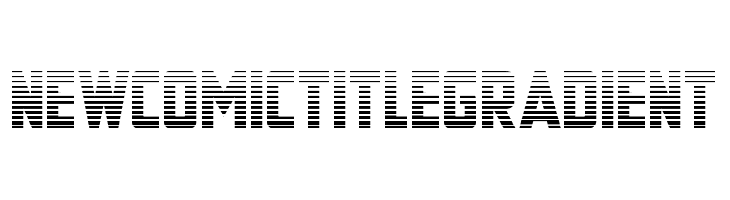New Comic Title Gradient  font caratteri gratis
