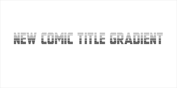 New Comic Title Gradient Logo