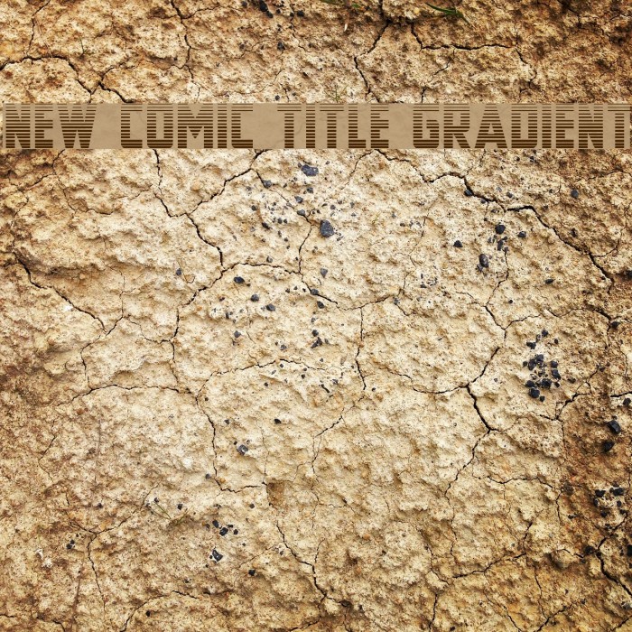New Comic Title Gradient Font examples