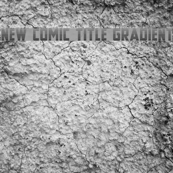 New Comic Title Gradient Font examples
