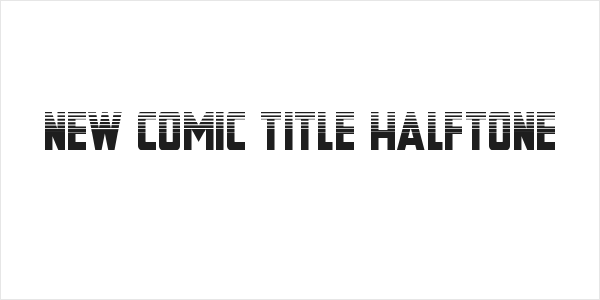 New Comic Title Halftone Logo