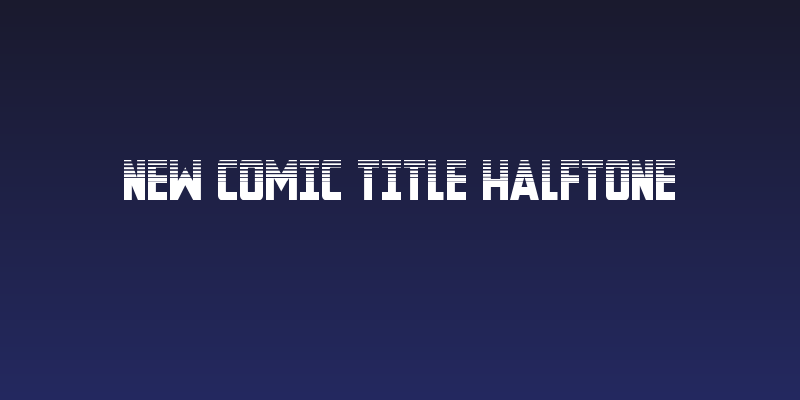 New Comic Title Halftone Social Header