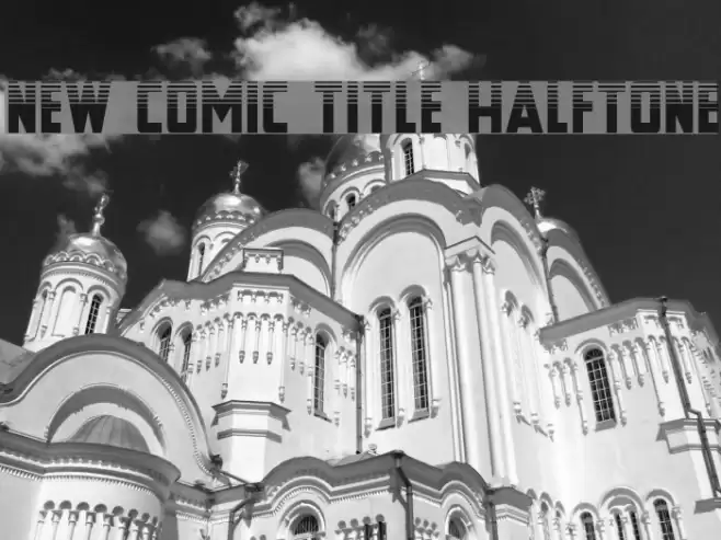 New Comic Title Halftone Font examples