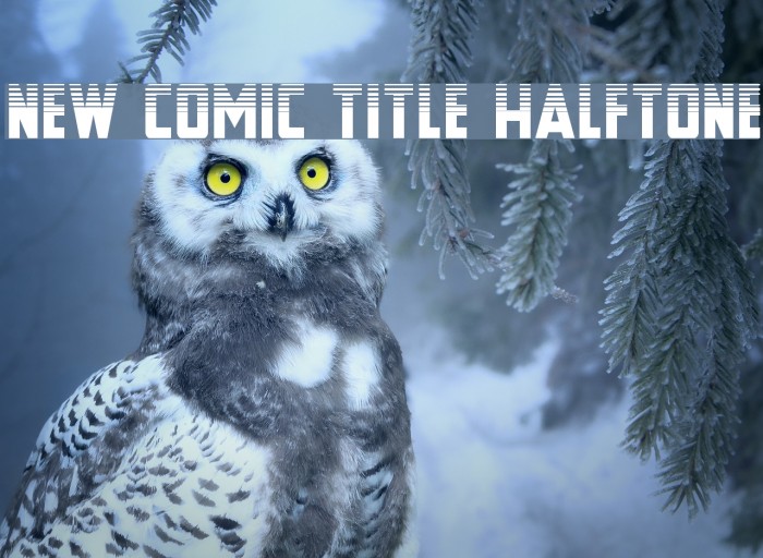 New Comic Title Halftone Font examples