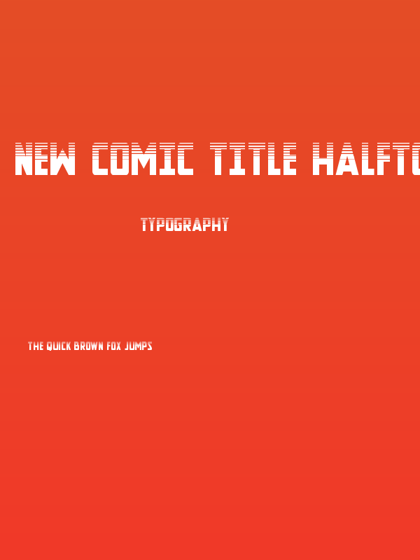 New Comic Title Halftone Poster