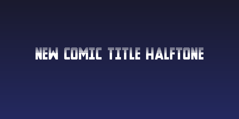 New Comic Title Halftone Social Header