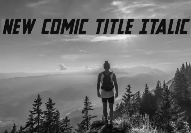New Comic Title Italic Font examples