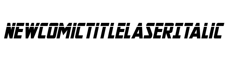 New Comic Title Laser Italic  font caratteri gratis
