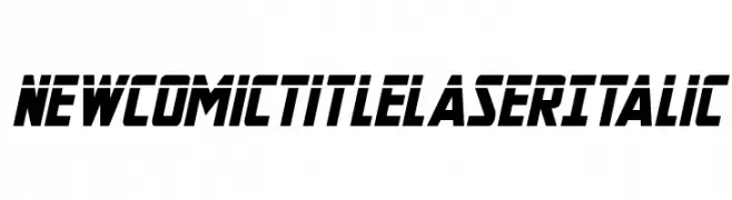 New Comic Title Laser Italic  Frei Schriftart Herunterladen