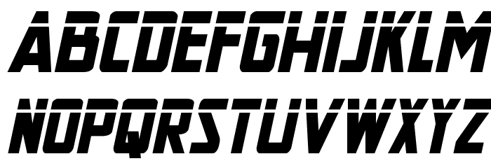 New Comic Title Laser Italic Font LOWERCASE