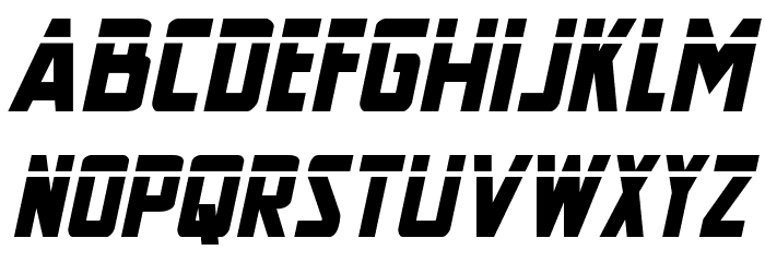 New Comic Title Laser Italic Font LOWERCASE