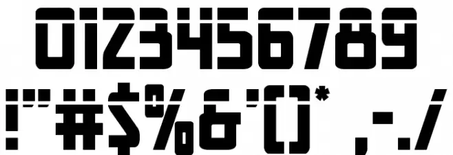 New Comic Title Laser Font OTHER CHARS