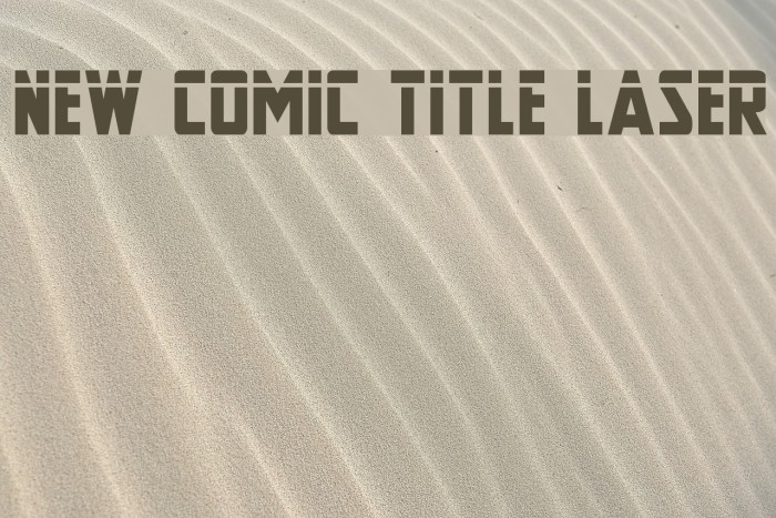 New Comic Title Laser Example 3