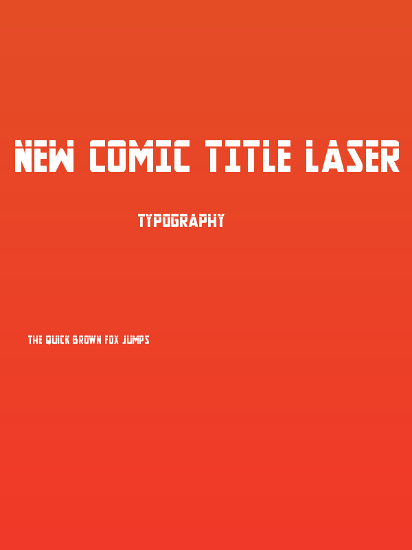New Comic Title Laser Poster