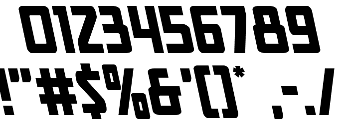 New Comic Title Leftalic Font OTHER CHARS