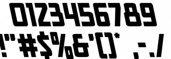 New Comic Title Leftalic Font OTHER CHARS