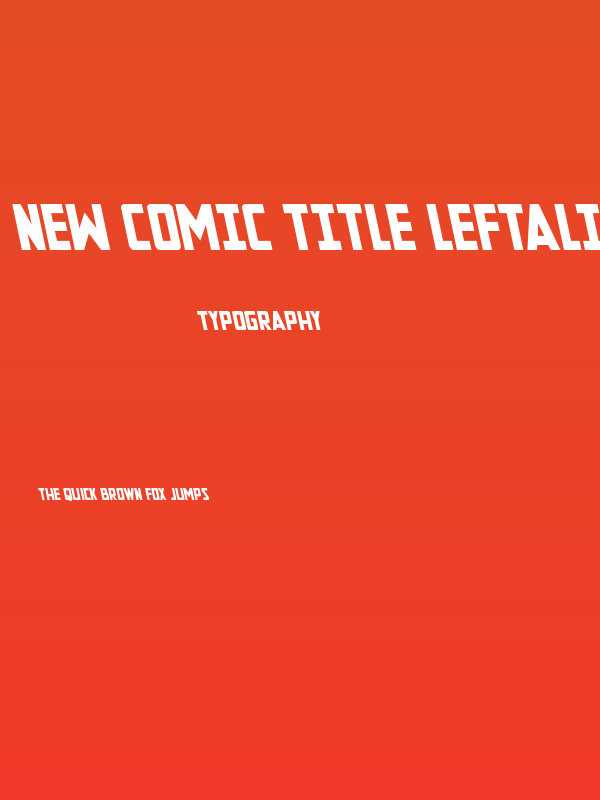 New Comic Title Leftalic Poster
