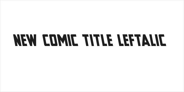 New Comic Title Leftalic Logo