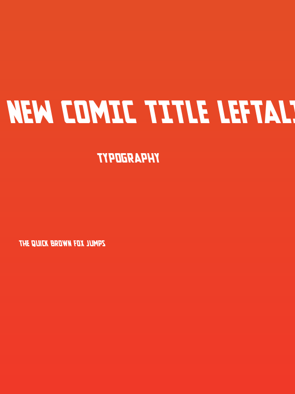 New Comic Title Leftalic Poster