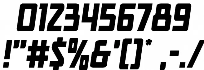 New Comic Title Semi-Italic Font OTHER CHARS