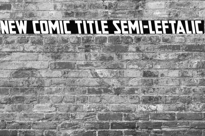 New Comic Title Semi-Leftalic Example 3