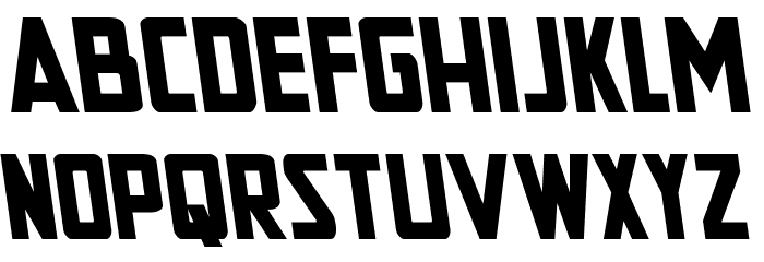 New Comic Title Semi-Leftalic Font LOWERCASE