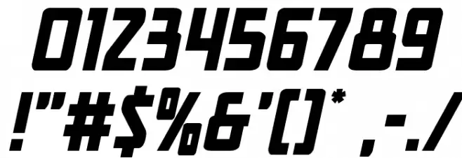 New Comic Title Spaced Italic Font OTHER CHARS