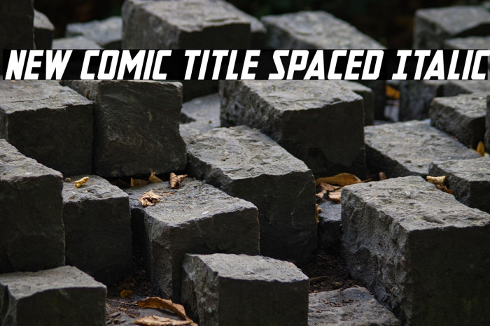 New Comic Title Spaced Italic Example 1