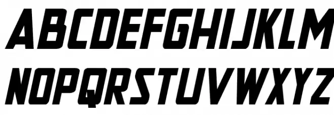 New Comic Title Spaced Italic 字体 小写
