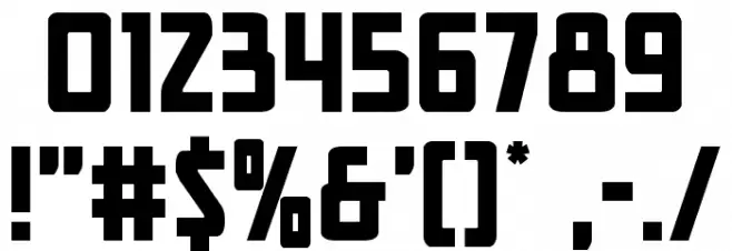 New Comic Title Spaced Font OTHER CHARS