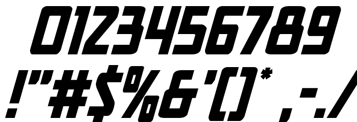 New Comic Title Super-Italic Font OTHER CHARS