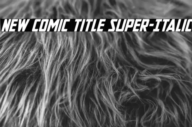 New Comic Title Super-Italic Example 2