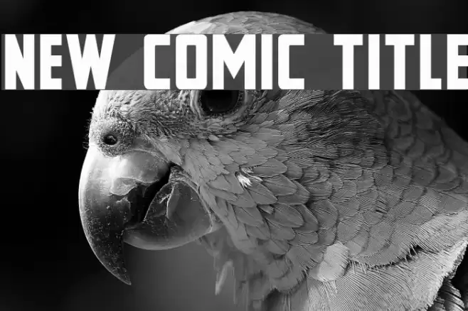 New Comic Title Font examples