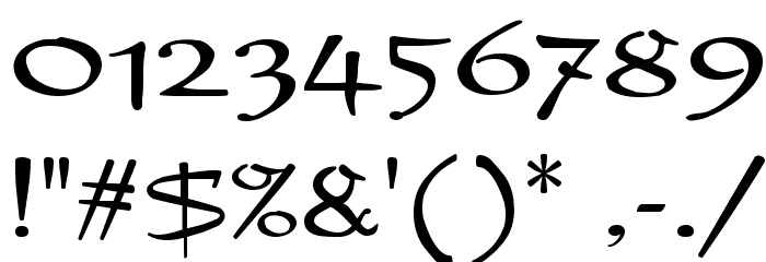 New Day Script フォント その他の文字