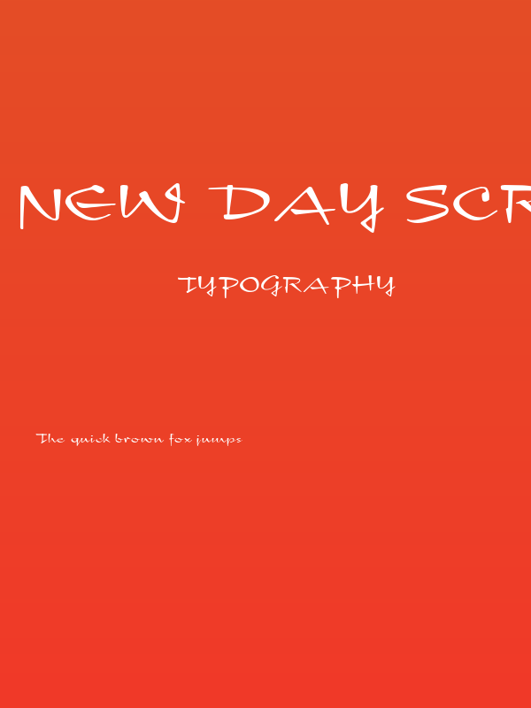 New Day Script Poster