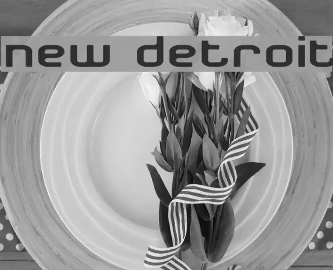 New Detroit Font examples