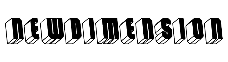 New Dimension  font caratteri gratis