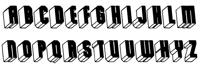 New Dimension Font LOWERCASE