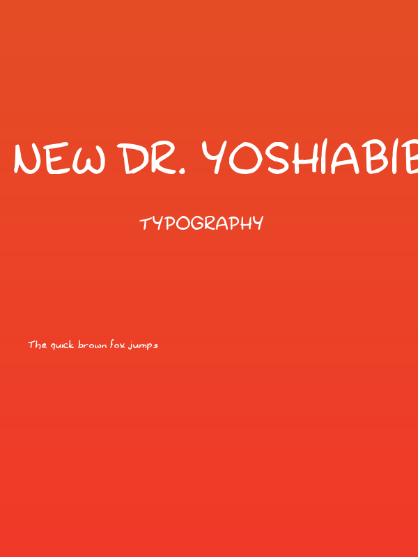 New Dr. Yoshiabibi Poster