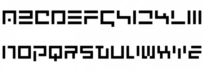 New English Regular 字体 大写