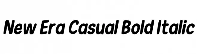 New Era Casual Bold Italic  les polices de caractères gratuit tlcharger