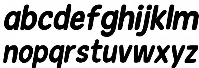 New Era Casual Bold Italic خط أحرف صغيرة