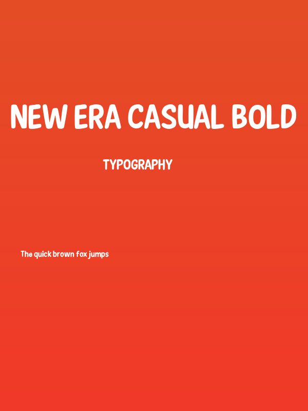 New Era Casual Bold Poster
