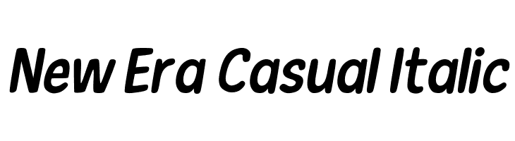 New Era Casual Italic Font