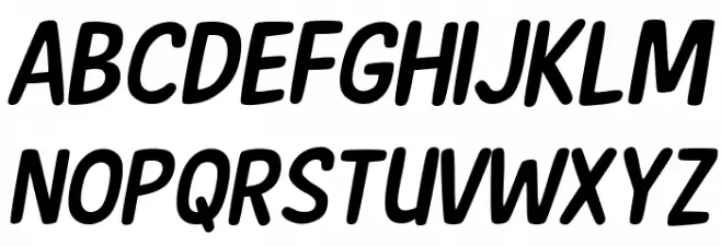 New Era Casual Italic फ़ॉन्ट अपरकेस